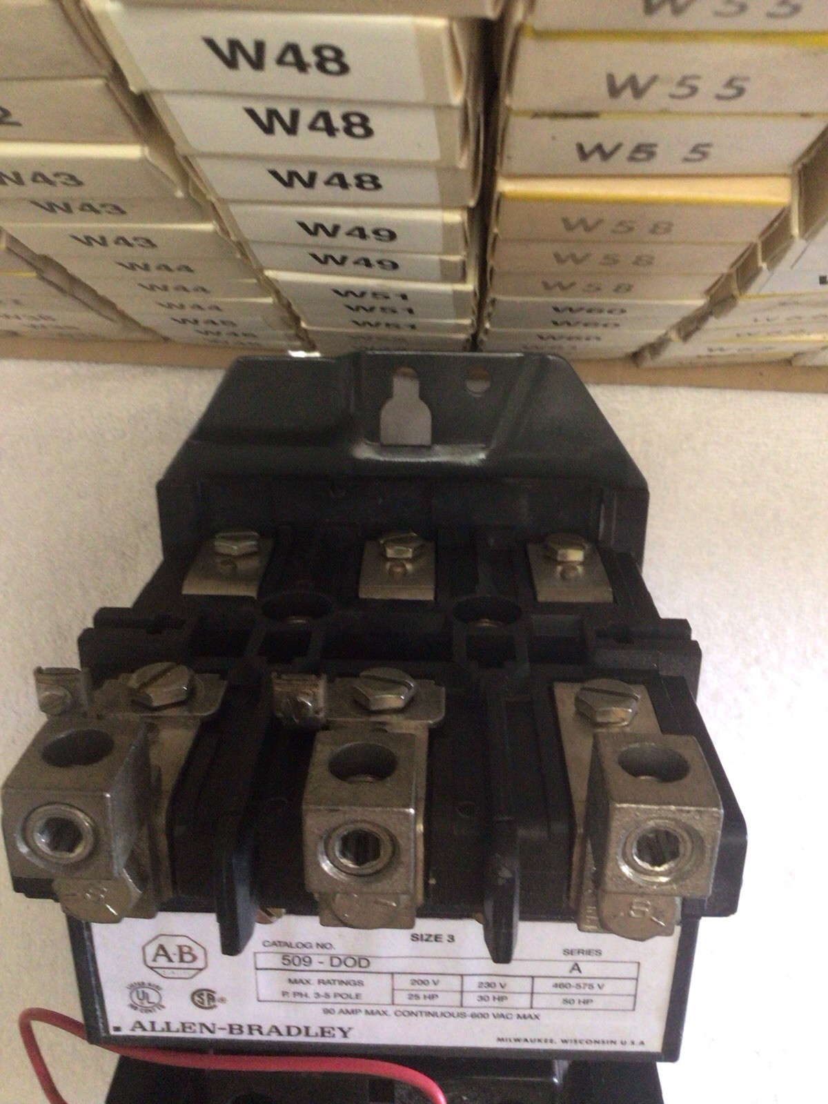 Allen-Bradley 509-DOD NEMA Size 3 Starter 120v NEW Open Box, Ships Same Day!