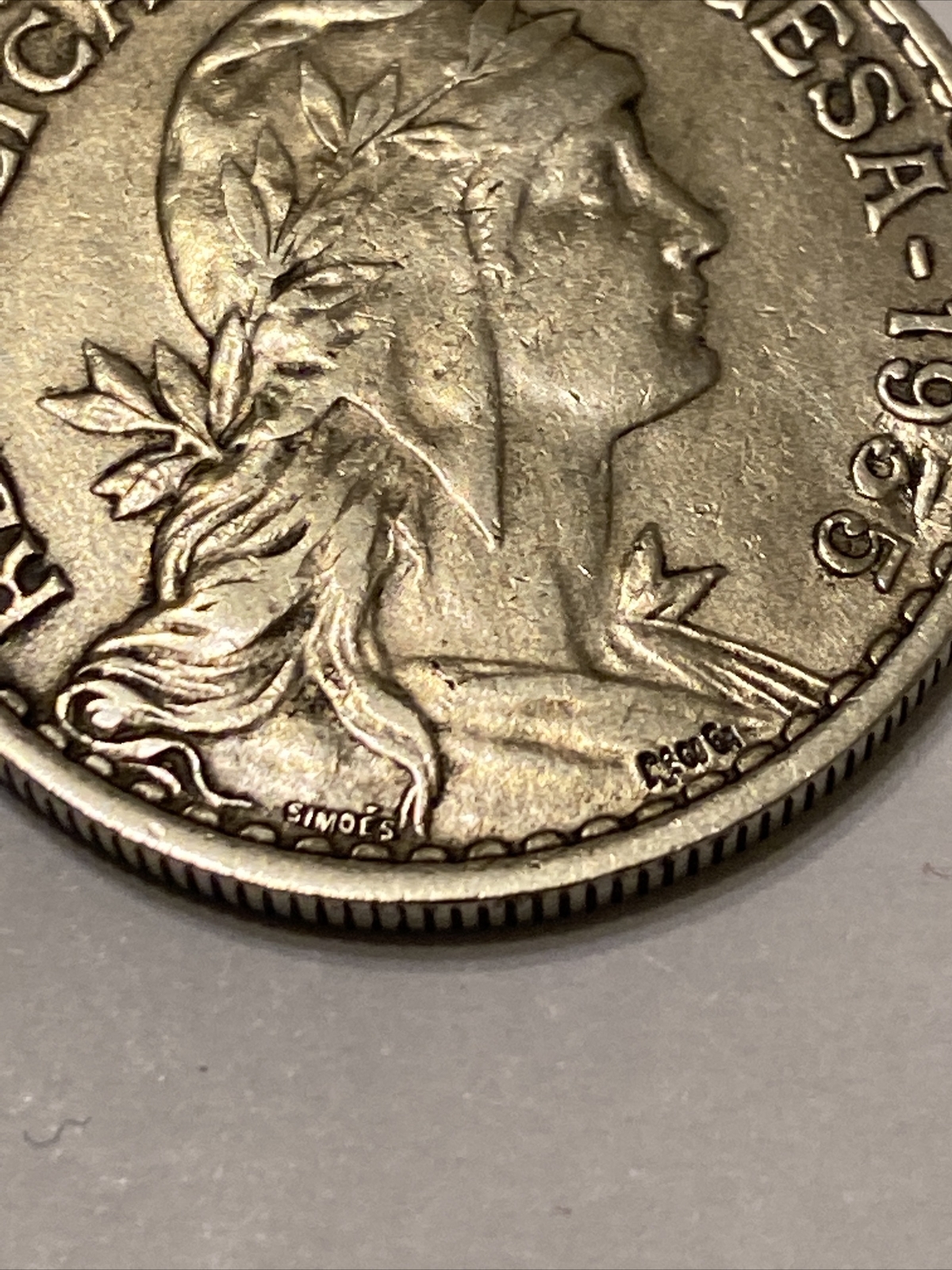 Rare Republica Portuguesa 1935 1 ESCUDO G3D