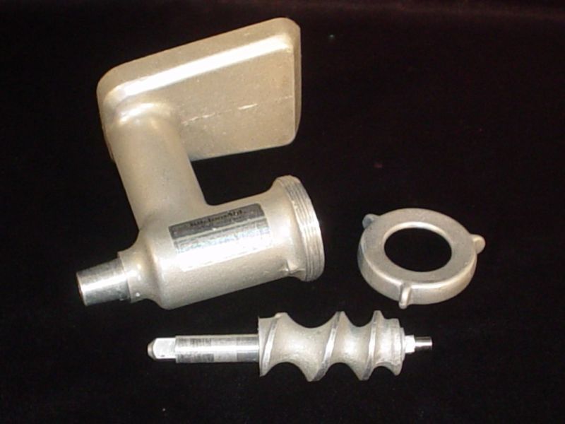 All 7 grind plates & knife for the Vintage Kitchenaid meat grinder