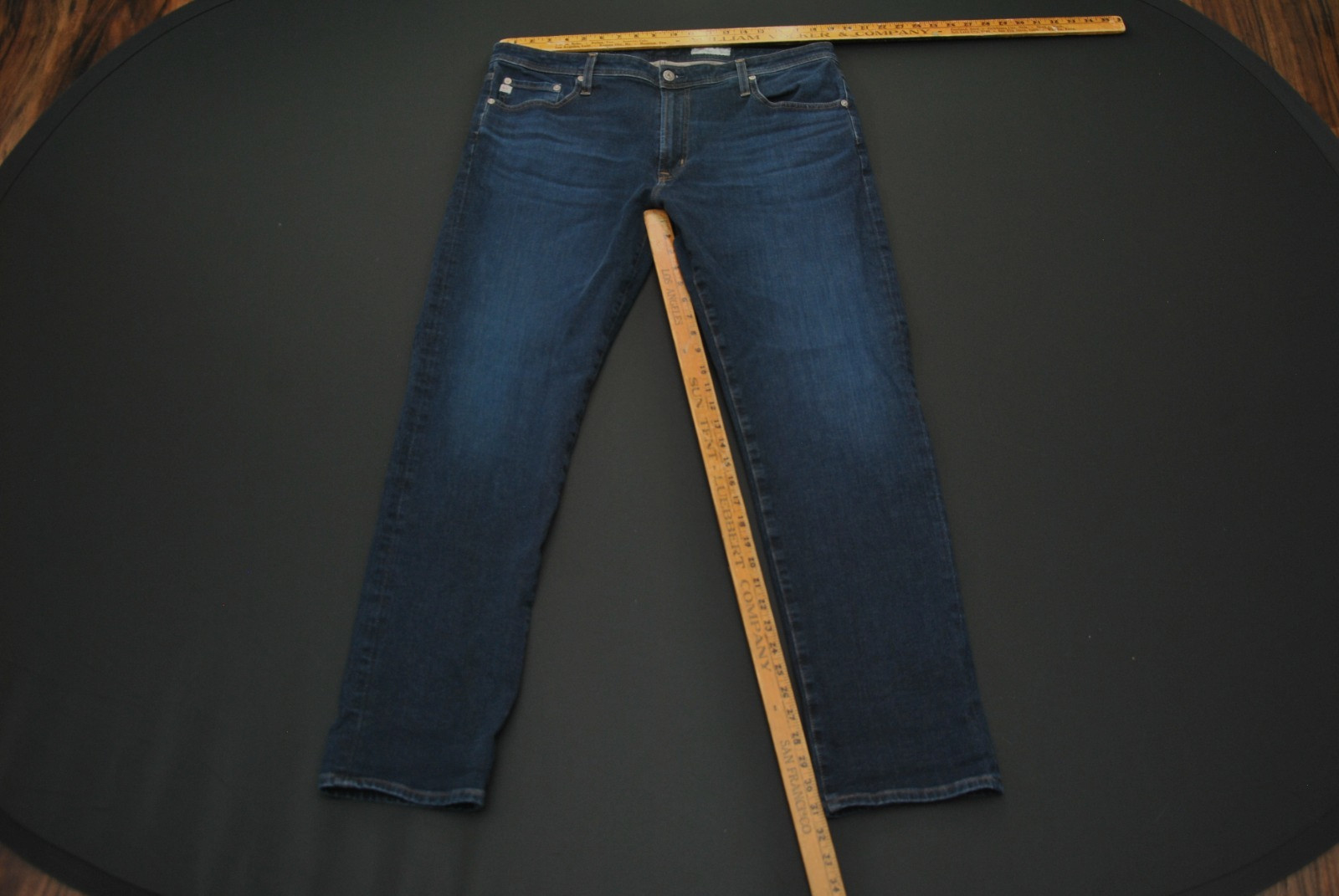 AG Adriano Goldschmied Tellis Jeans Blue Stretch Denim Size 38 X 31 9326G