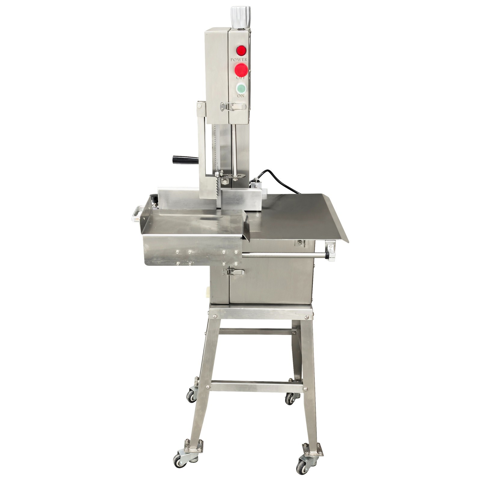Electric Bone Saw Commercial Frozen Meat Cutter Stainless Steel Band Saw 110V