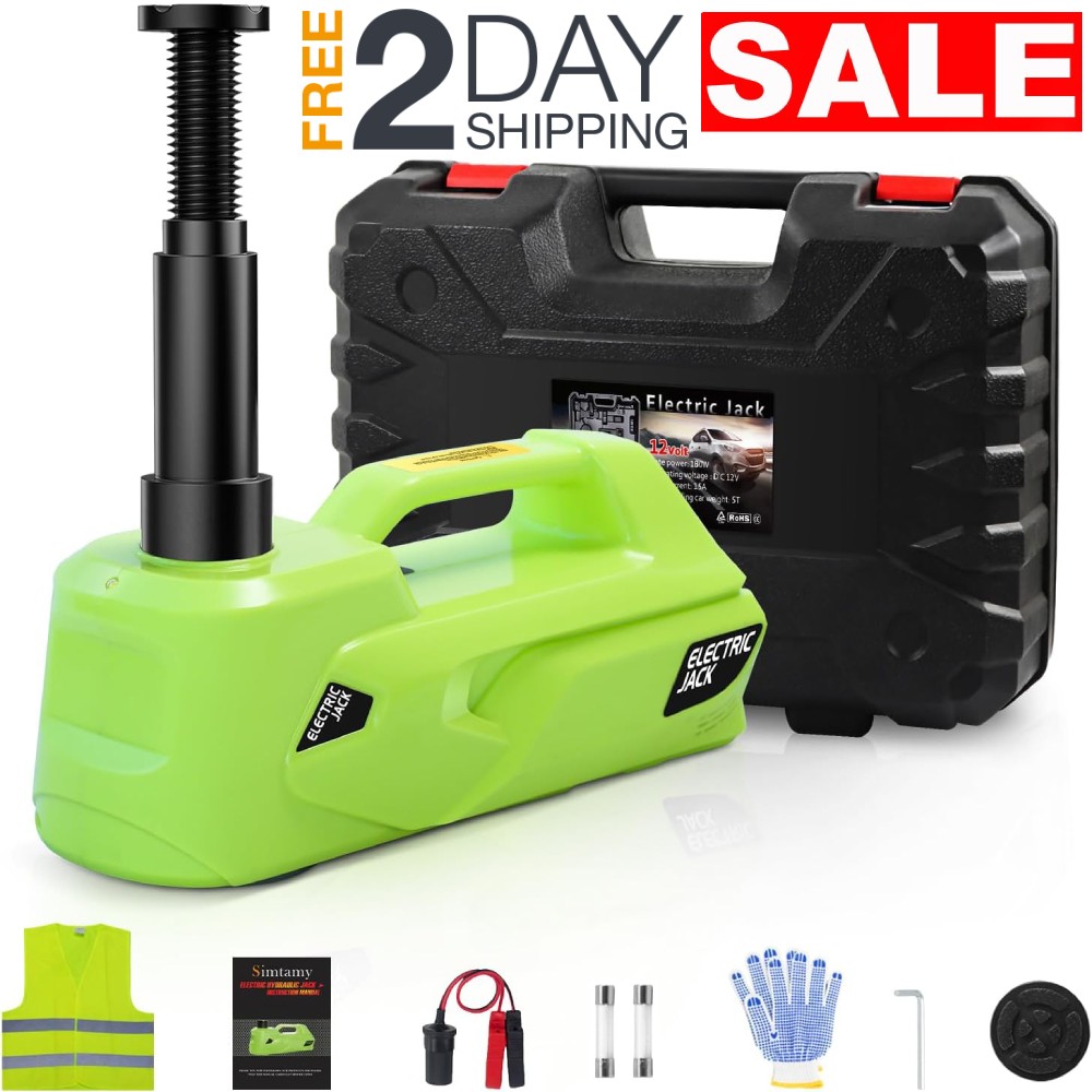 Gato Hidraulico Electrico 12V 5 Toneladas Elevador Hidráulico Para Carro Autos