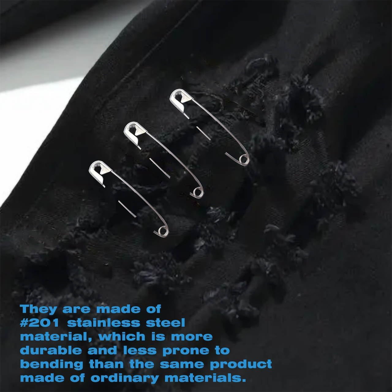 80Pcs Extra Large Safety Pins 2.2 Inch (55Mm) -Heavy Duty Large Safety Pins, Sta