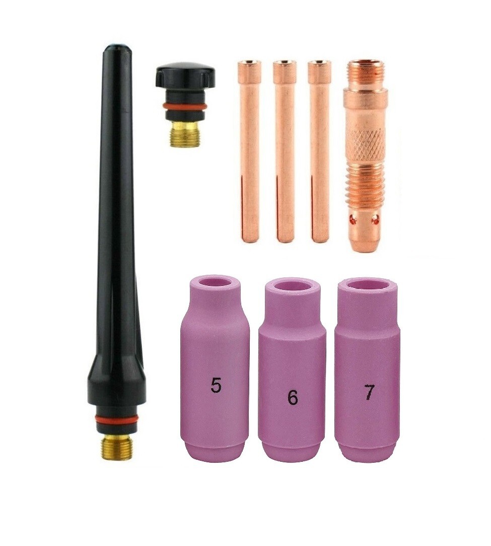 WP-17F Air-Cooled TIG Torch 12.5 ft cables 35-70 Dinse Connector (150 Amp)