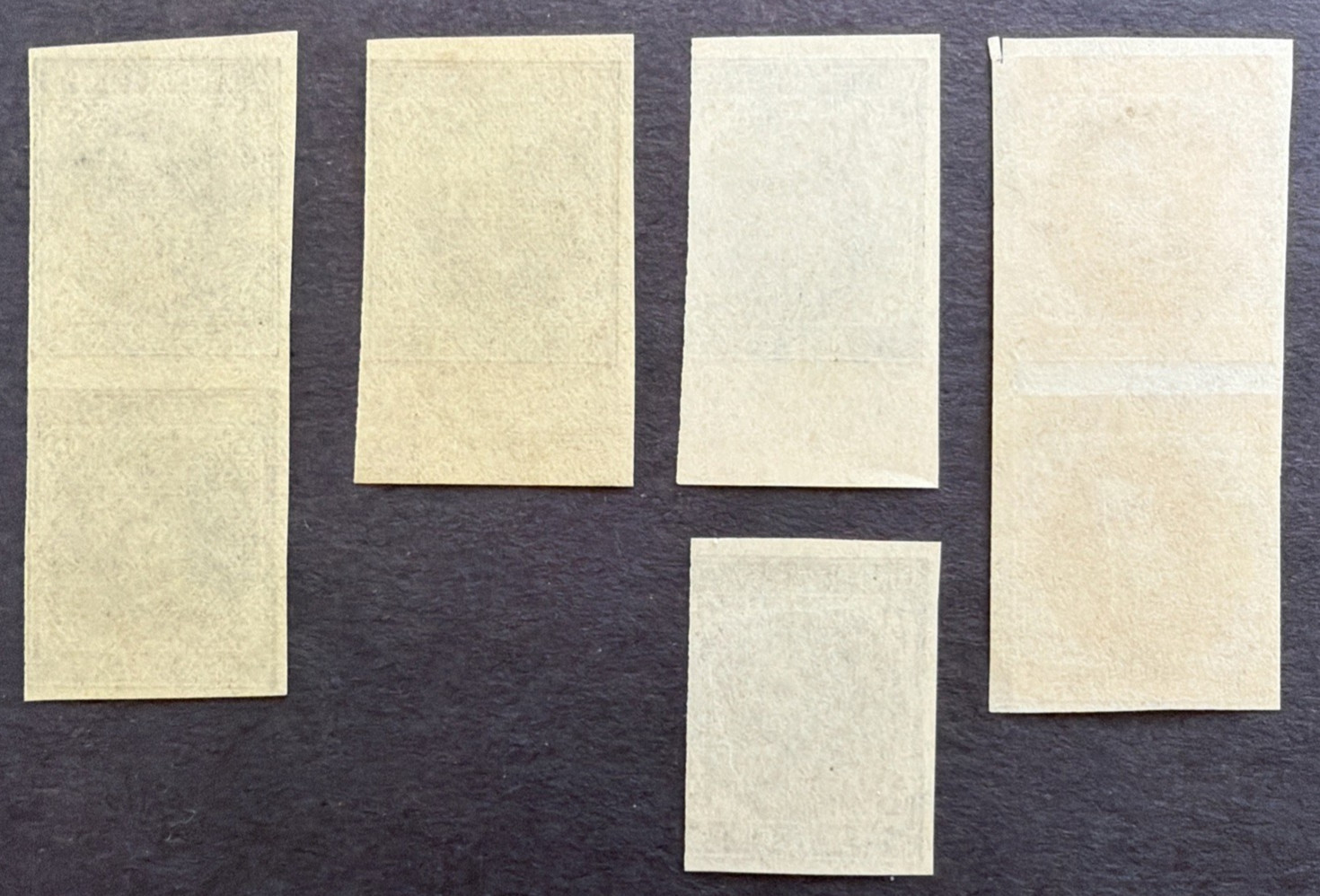 Confederate States CSA 1862 Lot of 7 De La Rue Private Printing Stamps 10c Plate