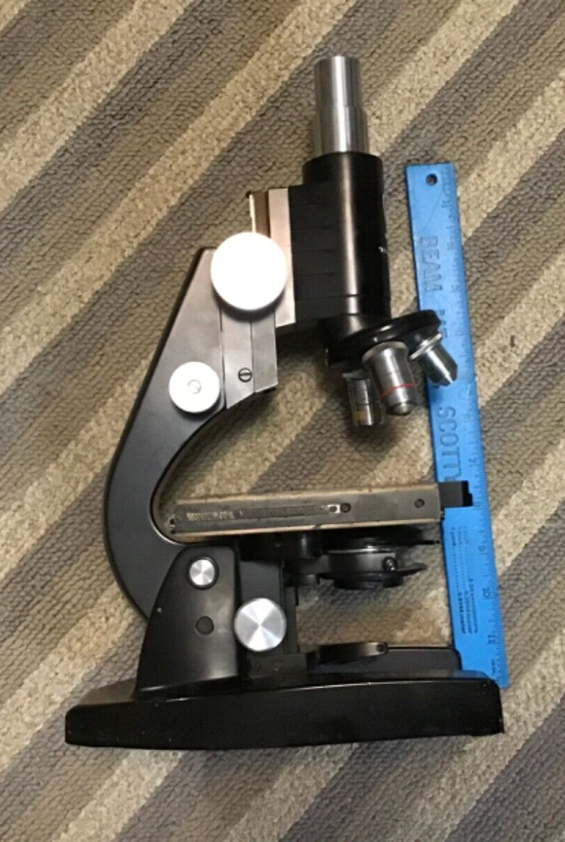 Old AO Spenser Microscope~Queens Hospital Center New York,NY~Rare Science Device