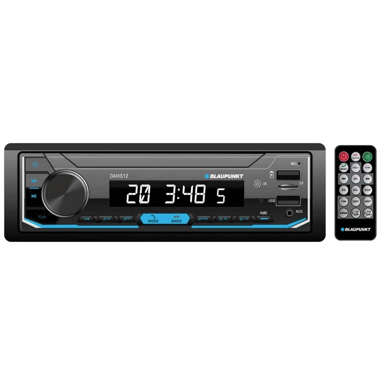 Blaupunkt Single DIN Car Stereo Bluetooth Receiver with USB AM/FM Aux SD Input