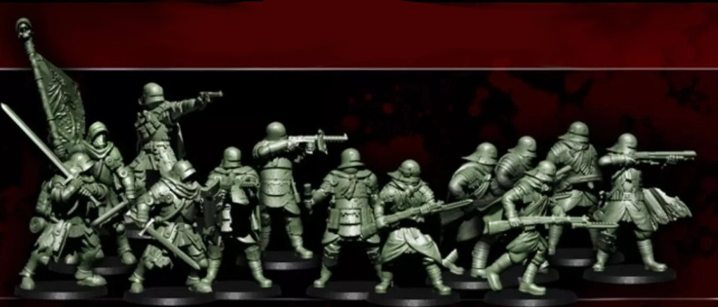 Red Brigade - Comp W/Trench Crusade - ABS resin - Fast ship - multi-unit listing