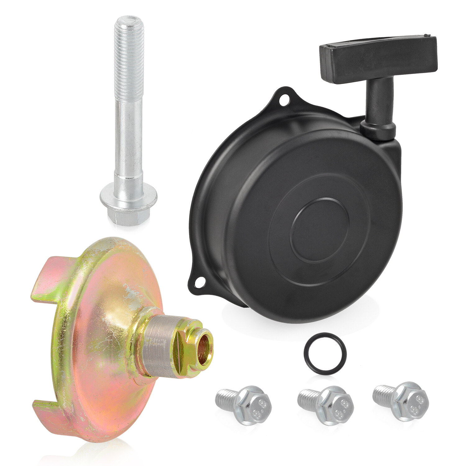 Recoil Starter Assembly & Pulley w/ Bolt for Honda Recon 250 TRX250TE 2002-2020