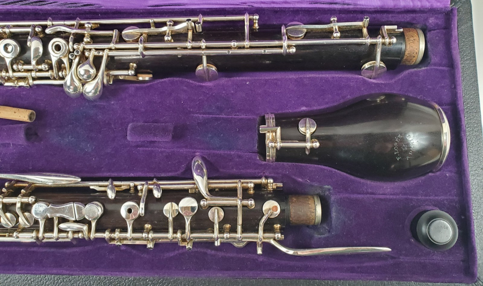 F. LOREE PARIS FULL CONSERVATORY WOOD ENGLISH HORN 3RD OCTAVE KEY LEFT HAND F