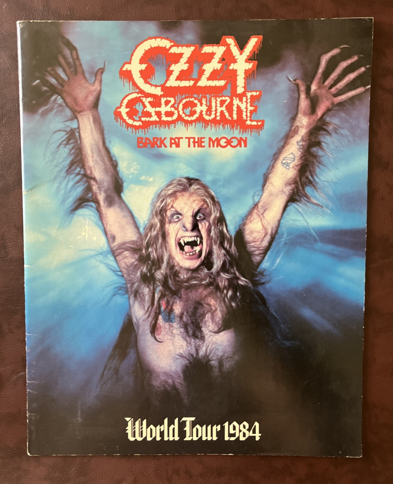 Ozzy Osbourne - Vintage Bark At The Moon 1984 World Tour Concert Program NOS