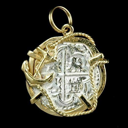 Atocha Sunken Treasure Jewelry - Medium Pieces of 8 Silver Coin Pendant