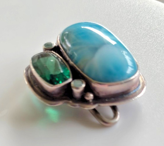 Tabra Fabulous 4-stone Large Charm for Bracelet or Anklet S Connector Charm Only