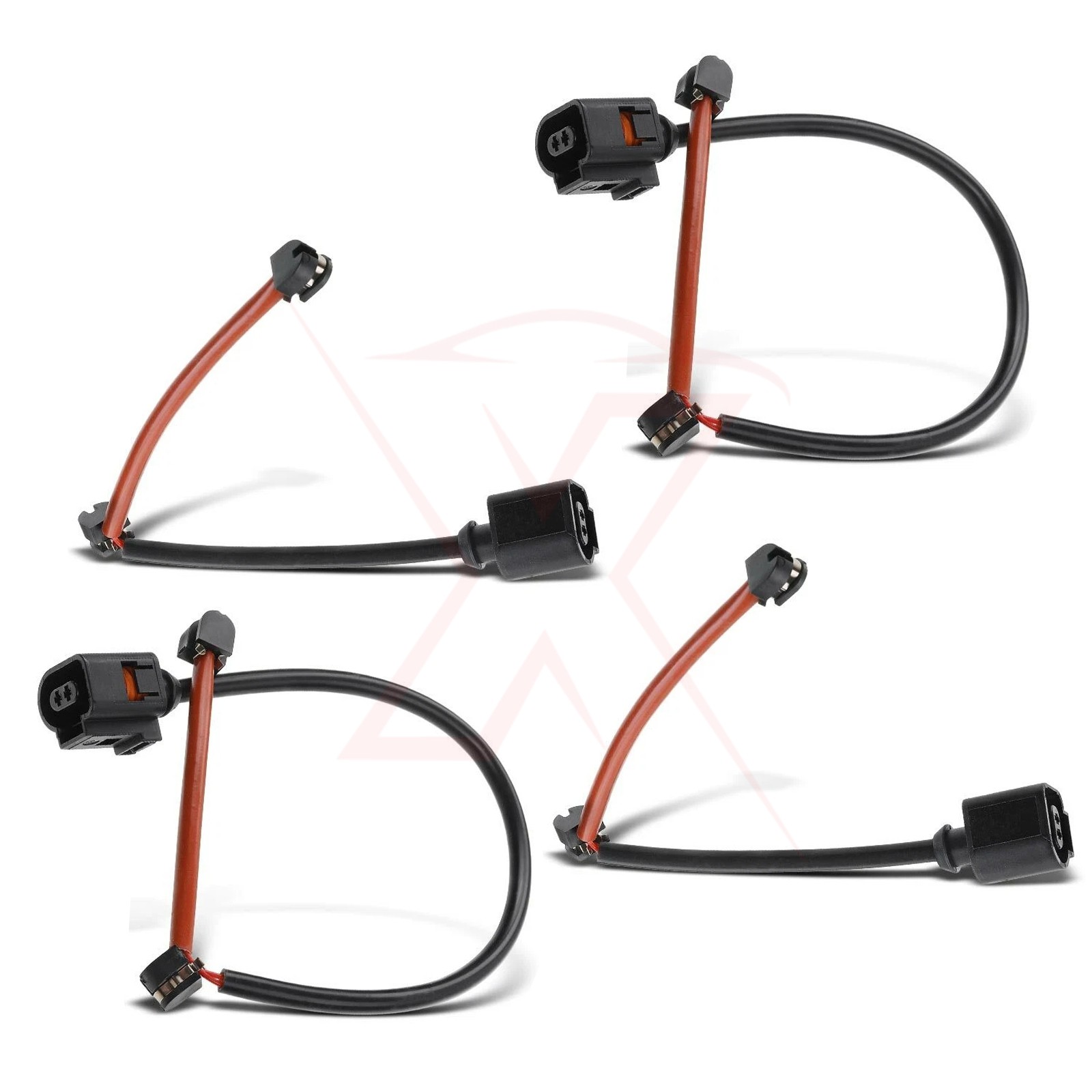 For Porsche Cayenne Panamera 10-17 4pcs Disc Brake Pad Wear Sensor Front & Rear