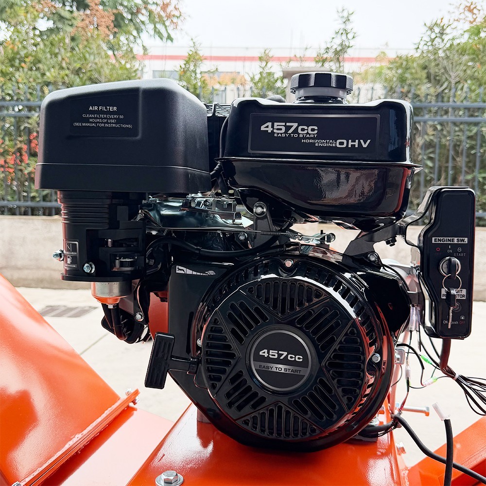 6'' 18hp Wood Chipper 450cc Gas Powered E-start 4-Wheel 12V/9A FREE SHIPPING