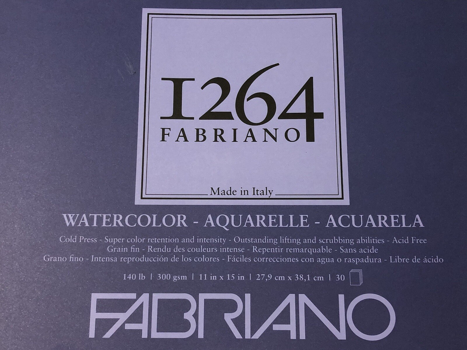 100 ACEO Cards ~ Blank 140 lb Watercolor Paper ~ 2.5 x 3.5 White ~ Fabriano 1264