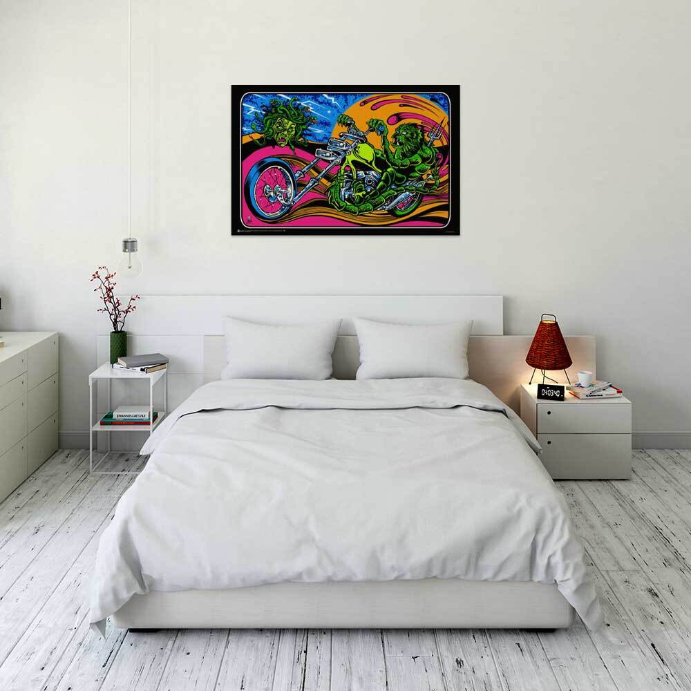 Gettin Stoned by Dirty Donny Non-Flocked Blacklight Poster - 36" x 24"