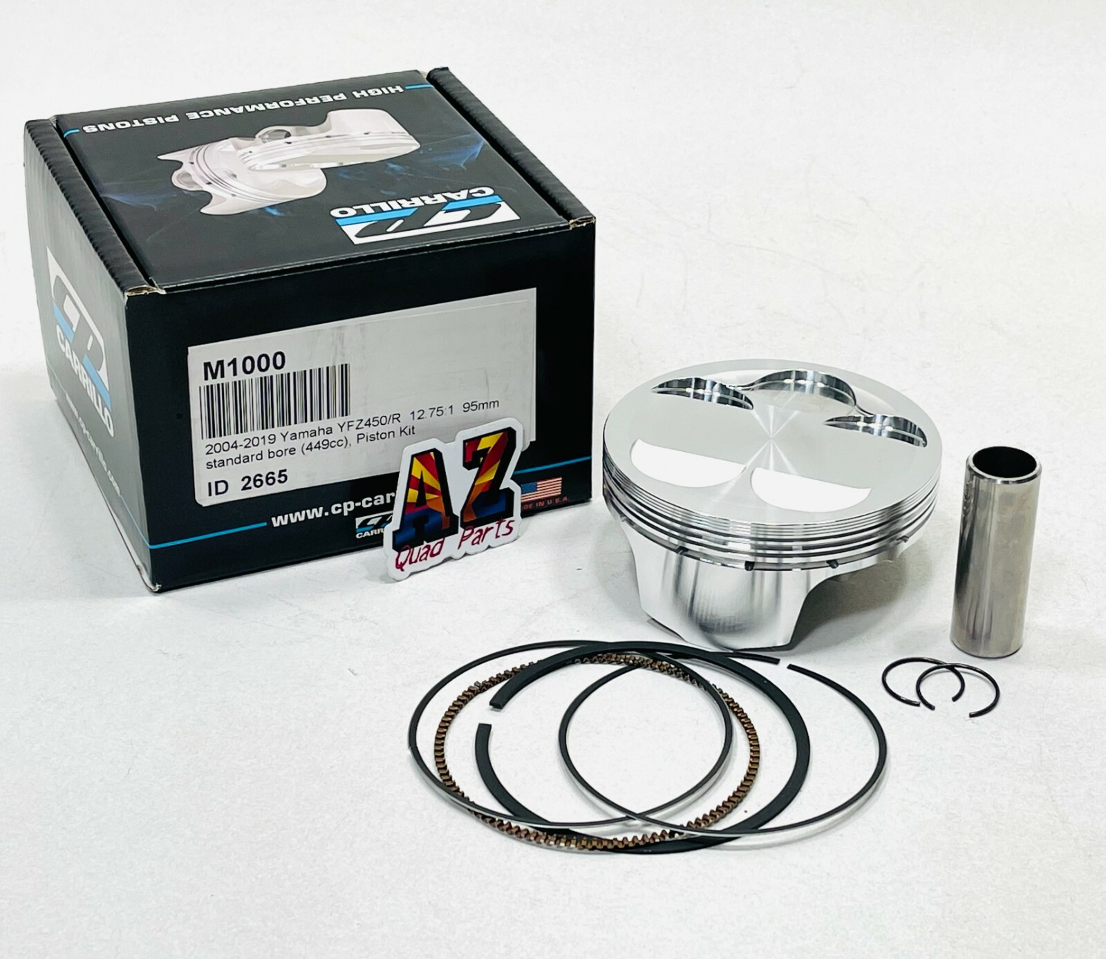 YFZ450 YFZ 450 YFZ450R 95mm 12.5:1 CP Stock Standard Bore Pump Gas Piston Rings