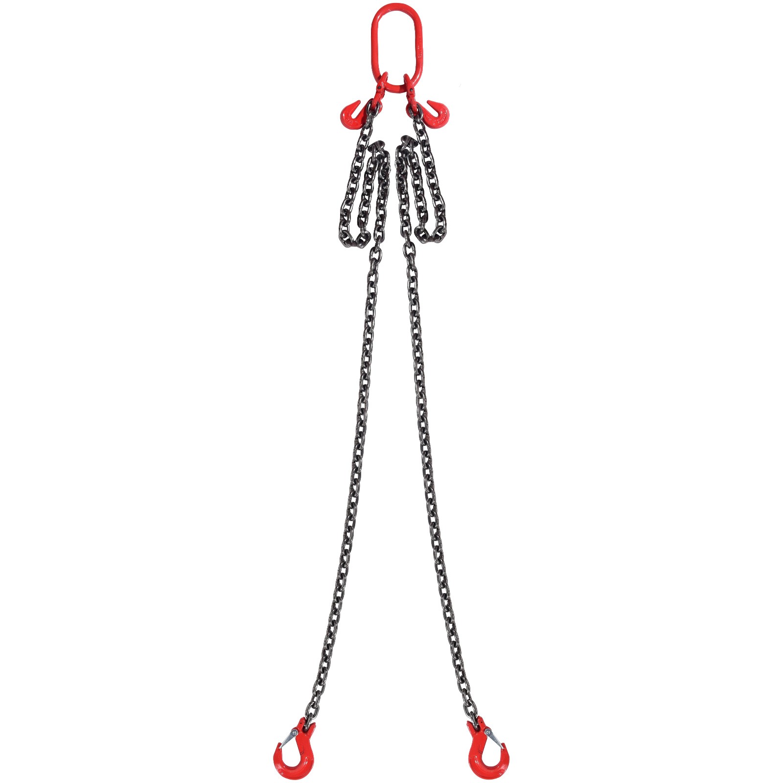5/16" x 6' Chain Sling 2 Legs G80 Lifting Chain with Grab Hooks 6600 lbs