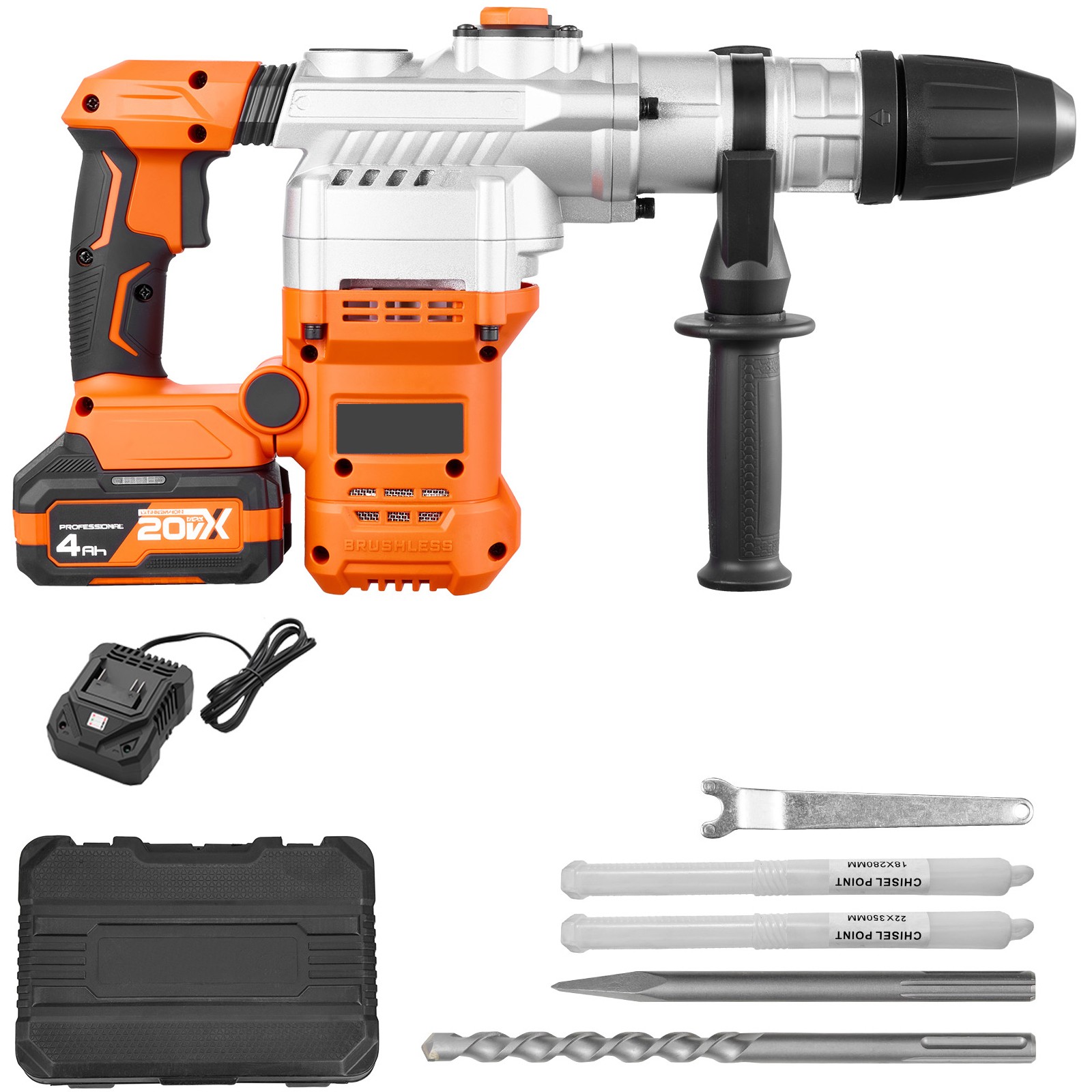 Uimoso Cordless SDS-Max Rotary Hammer Drill 1-9/16 in for Concrete and Masonry