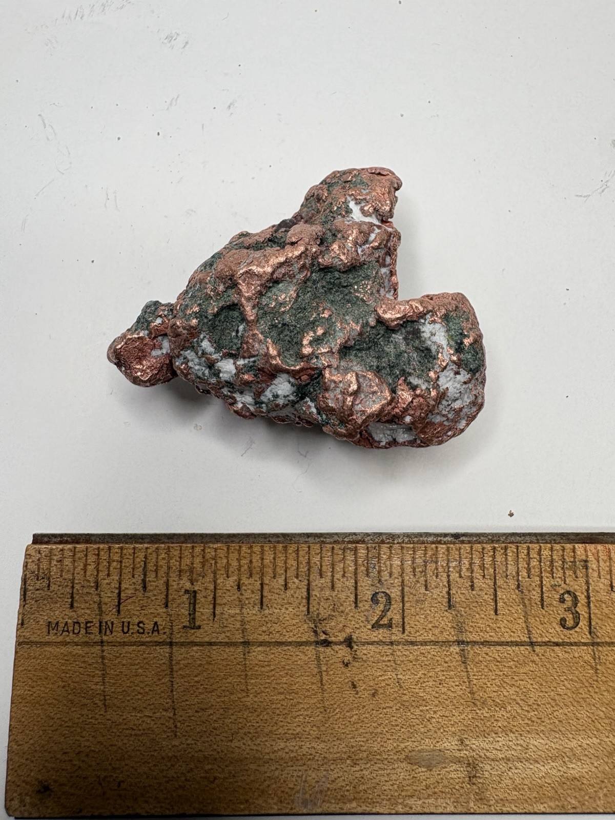 Pure Copper Rock Nugget Native Mineral Display Jewelry Specimen Upper Michigan