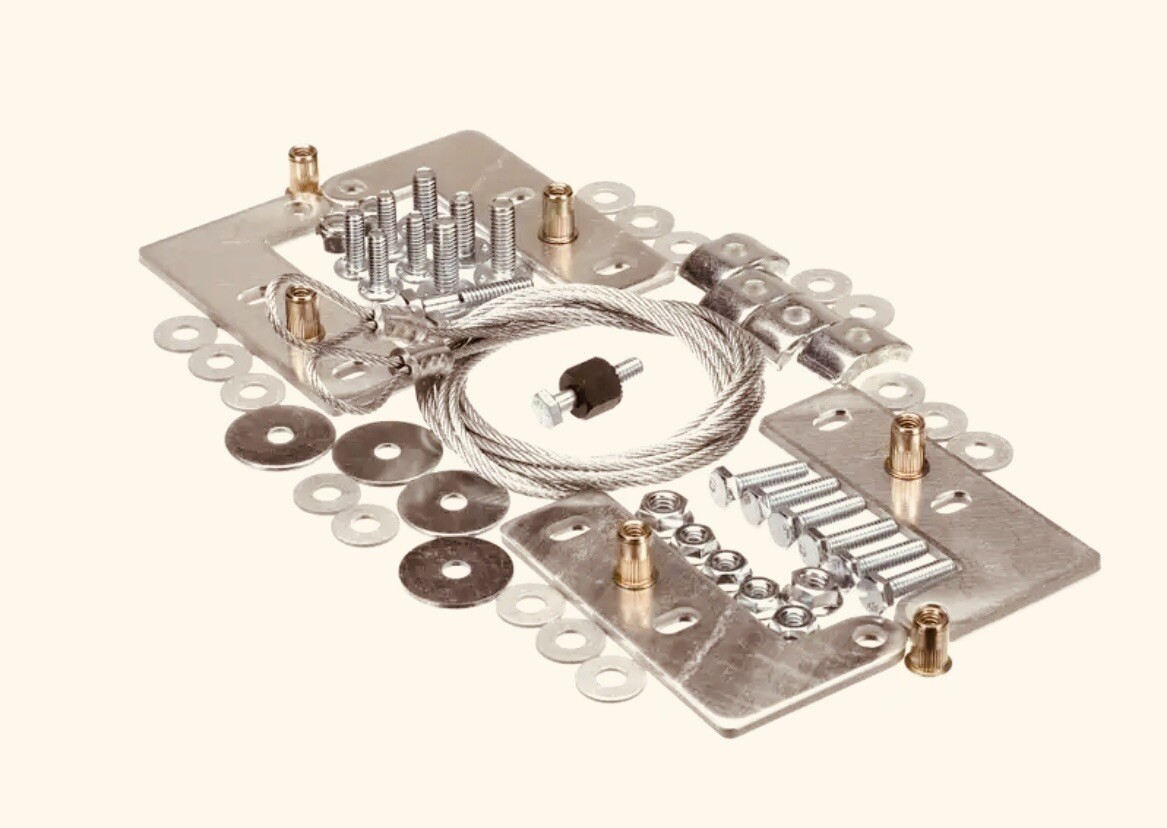 X. Accurex  CURB HINGE KIT W/ CABLES 851018 FOR EXHAUST HOODS