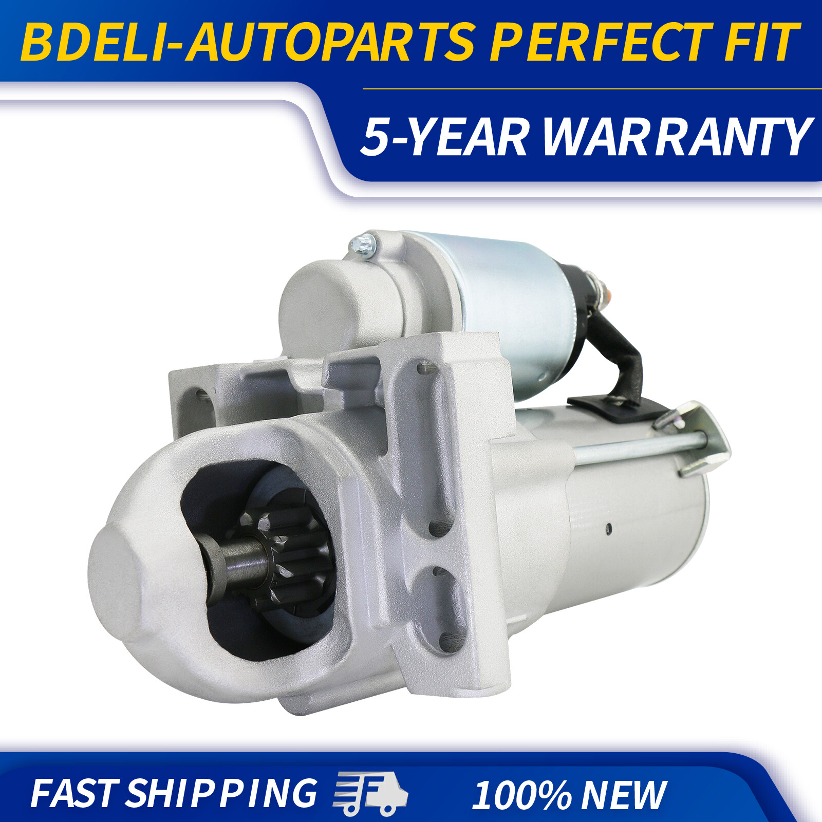 Starter For Chevrolet Silverado Standard Cab Pickup 4.8L 5.3L 2004-2008 Tahoe