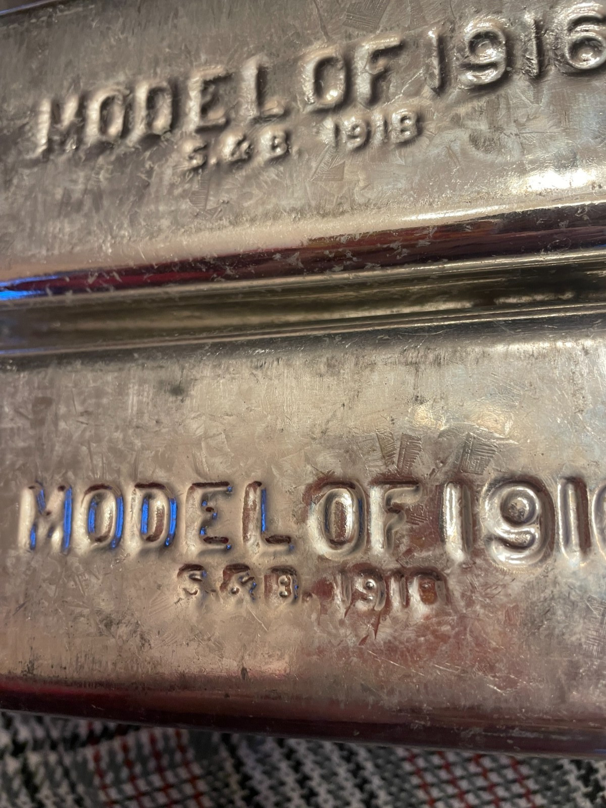 Original WWI Model of 1916 Bacon Tin Can Ration Meat Tin AEF US Army Pristine!