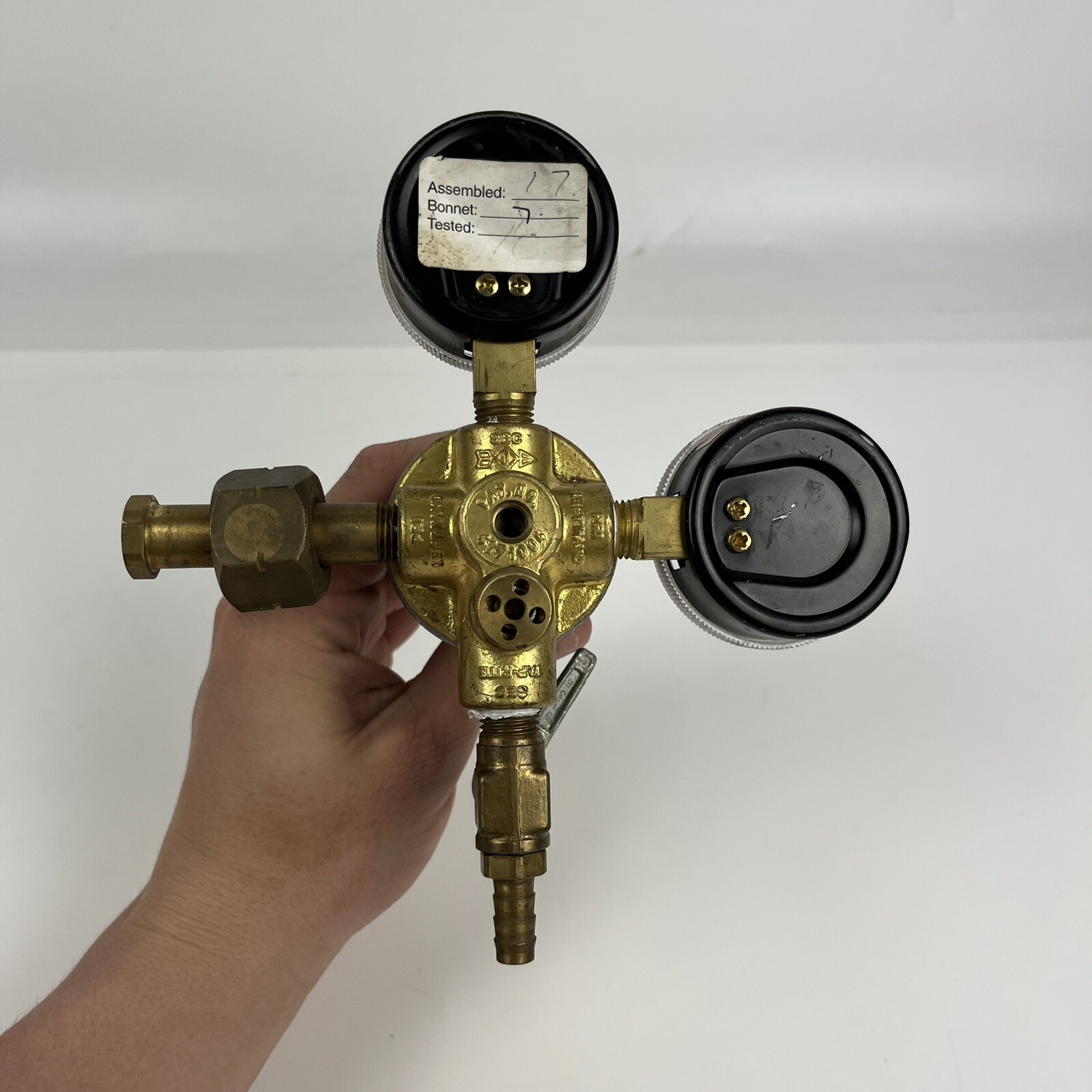 Taprite CO2 Carbon Dioxide Dual Gauge Primary Soft Drink Regulator, 2000 PSI