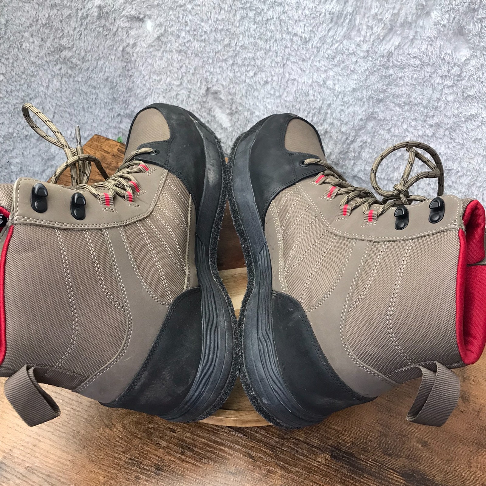 Redington Wading Boots Mens 11 Brown Felt Sole Fly Fishing Shoes