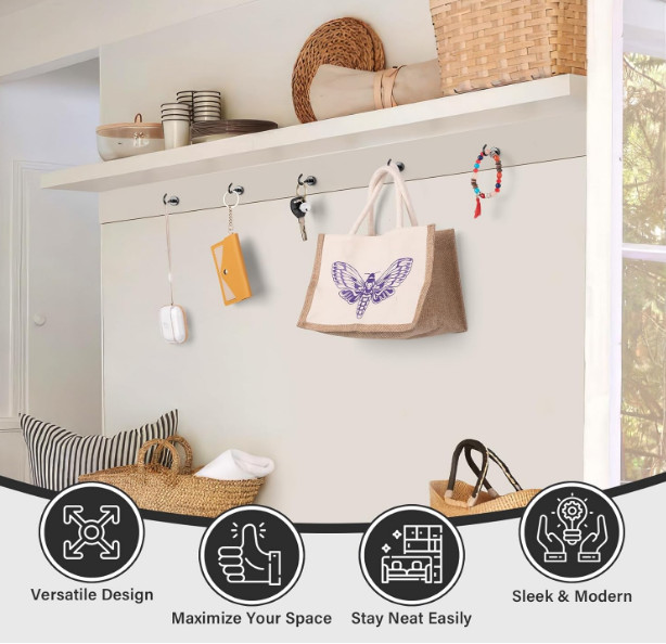 magnetic hooks heavy duty 100lb 50 lbs 25lb 170 lb Extra strong large Black N52