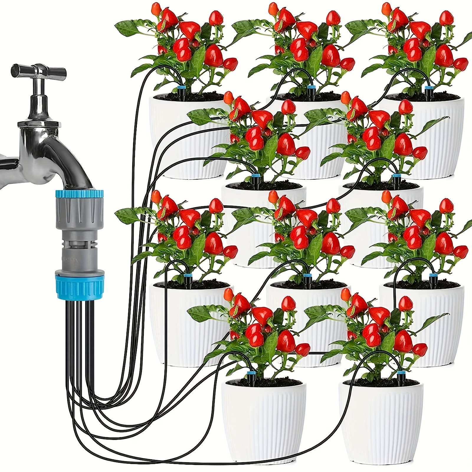 Garden Drip Irrigation Kit - Automatic Watering System for Potted Plants
