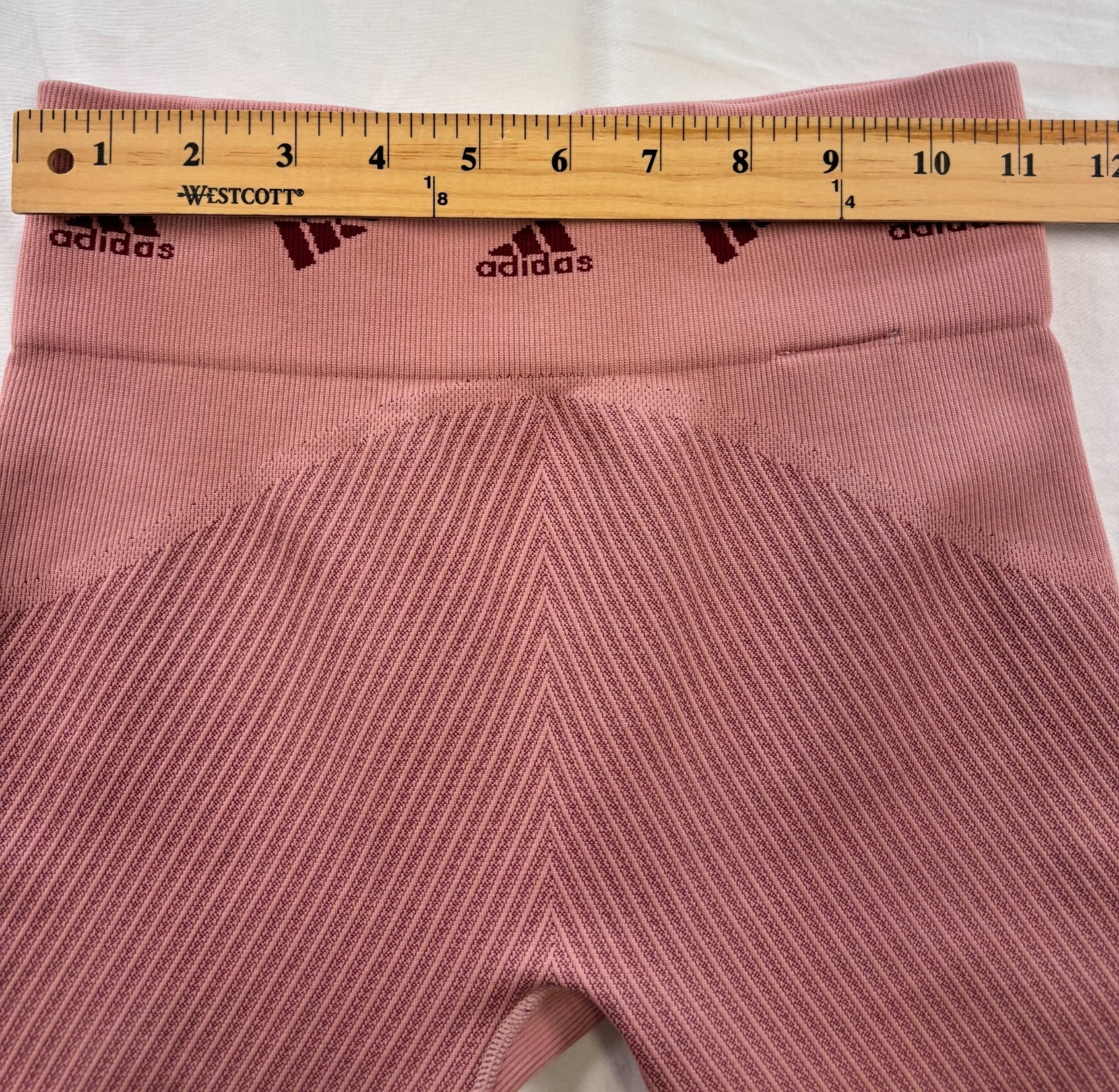 Adidas AeroKnit Womens 7/8T Training Tights Size Small HD1980 Burgundy Pink