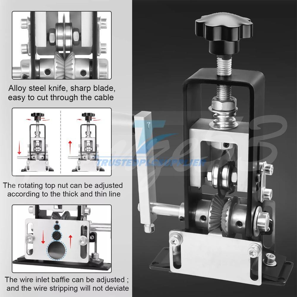 1-25mm Portable Manual Wire Stripping Machine Recycling Wire Stripper