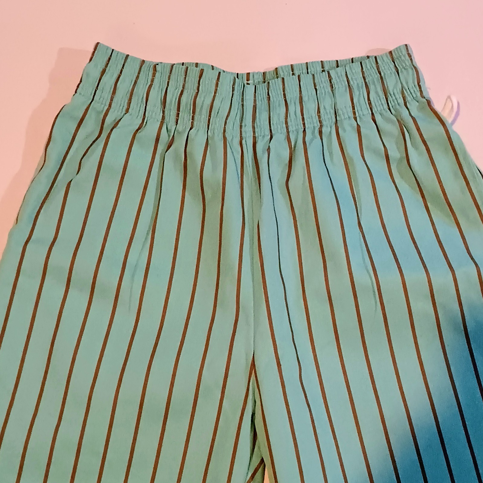 Cookman Mint Chocolate Striped Chef Pants-Large-Unisex-Pockets-String Loop