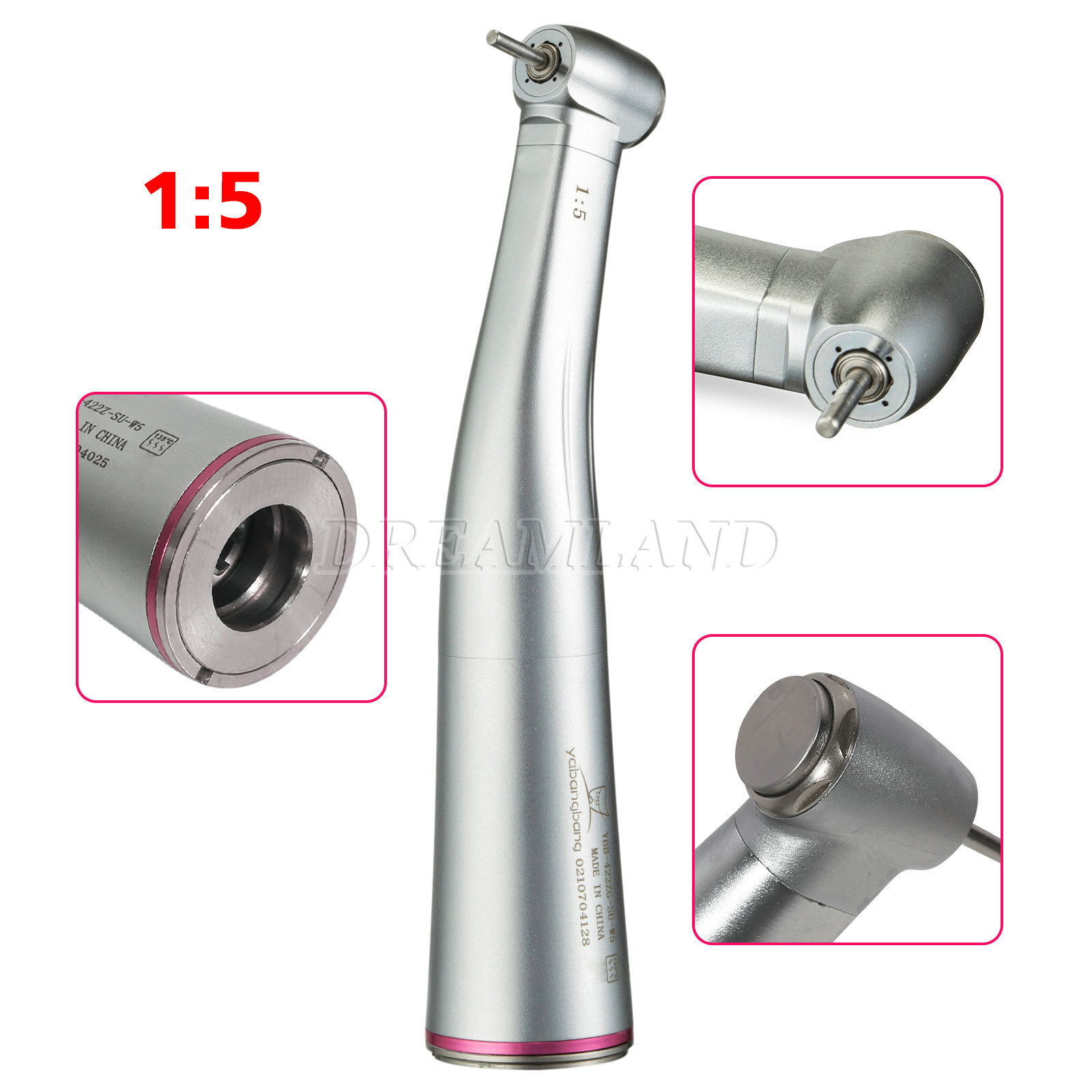 Dental 1:1/1:5 Increasing Contra Angle LED/20:1 Implant Handpiece NSK Style DL