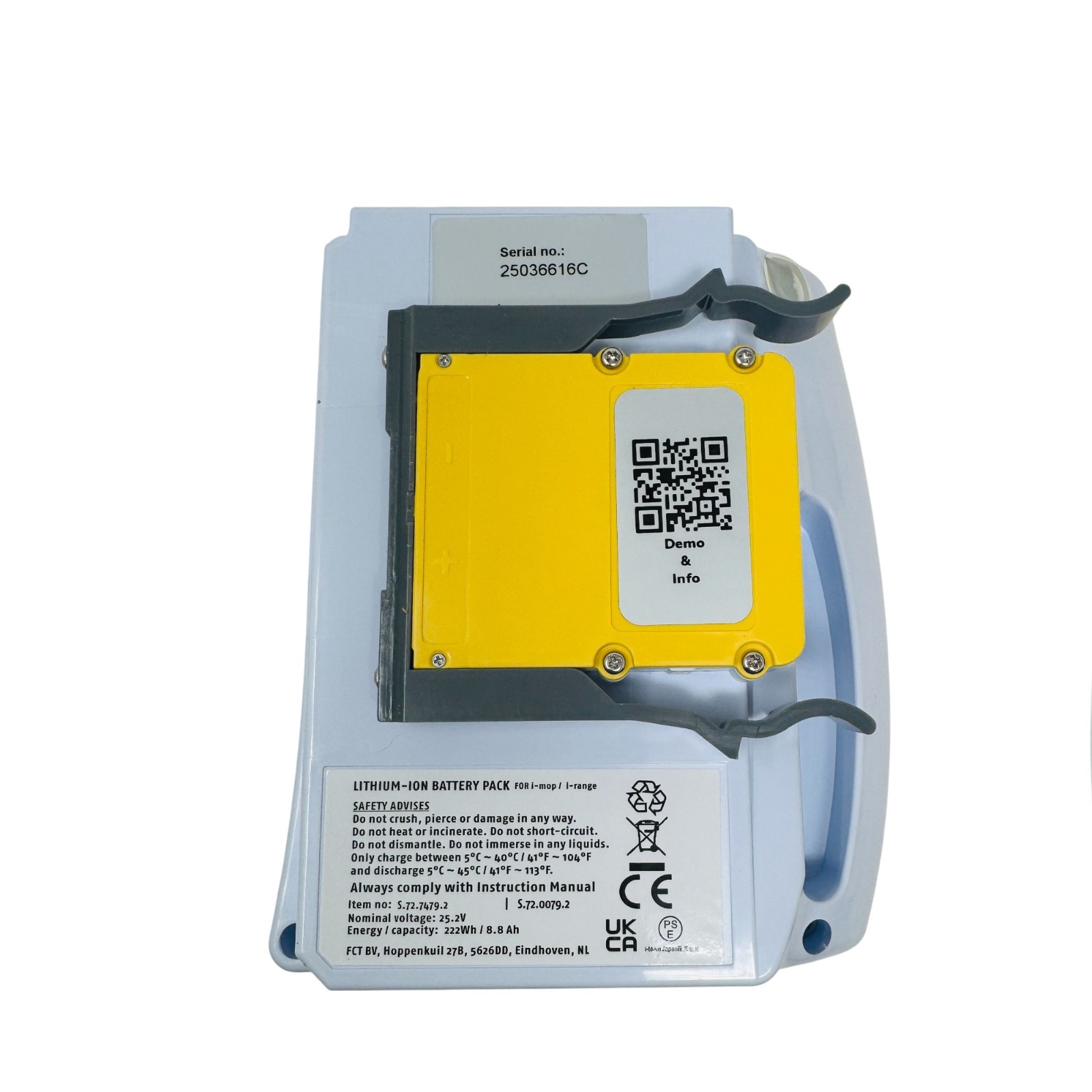 Tennant I-Mop XL 1232100 Lithium Ion Battery Pack S.72.7479.2 S.72.0079.2