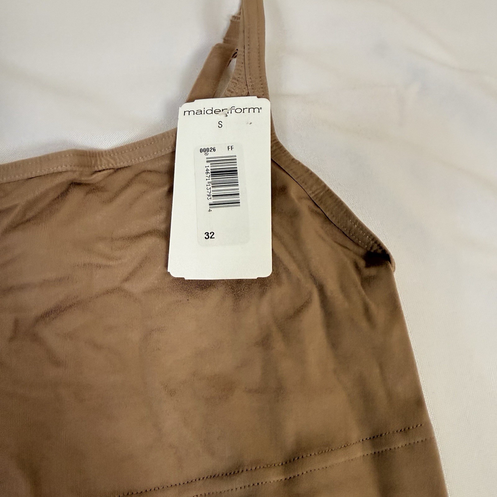 Maidenform Sweet Nothings Long-Length Shapewear Cami Tank Brown S