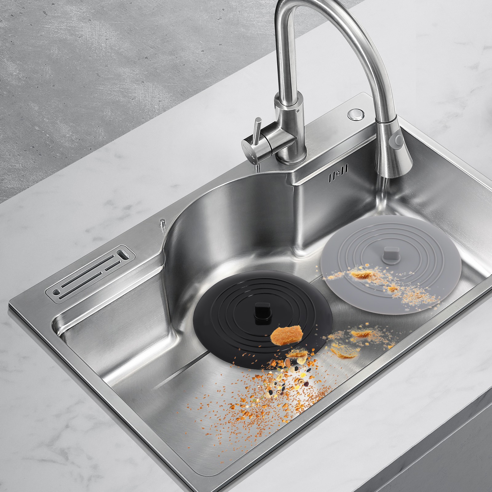 2 Pack Silicone Tub Stoppers, Bathtub Drain Stopper, Sealing Sink Plug