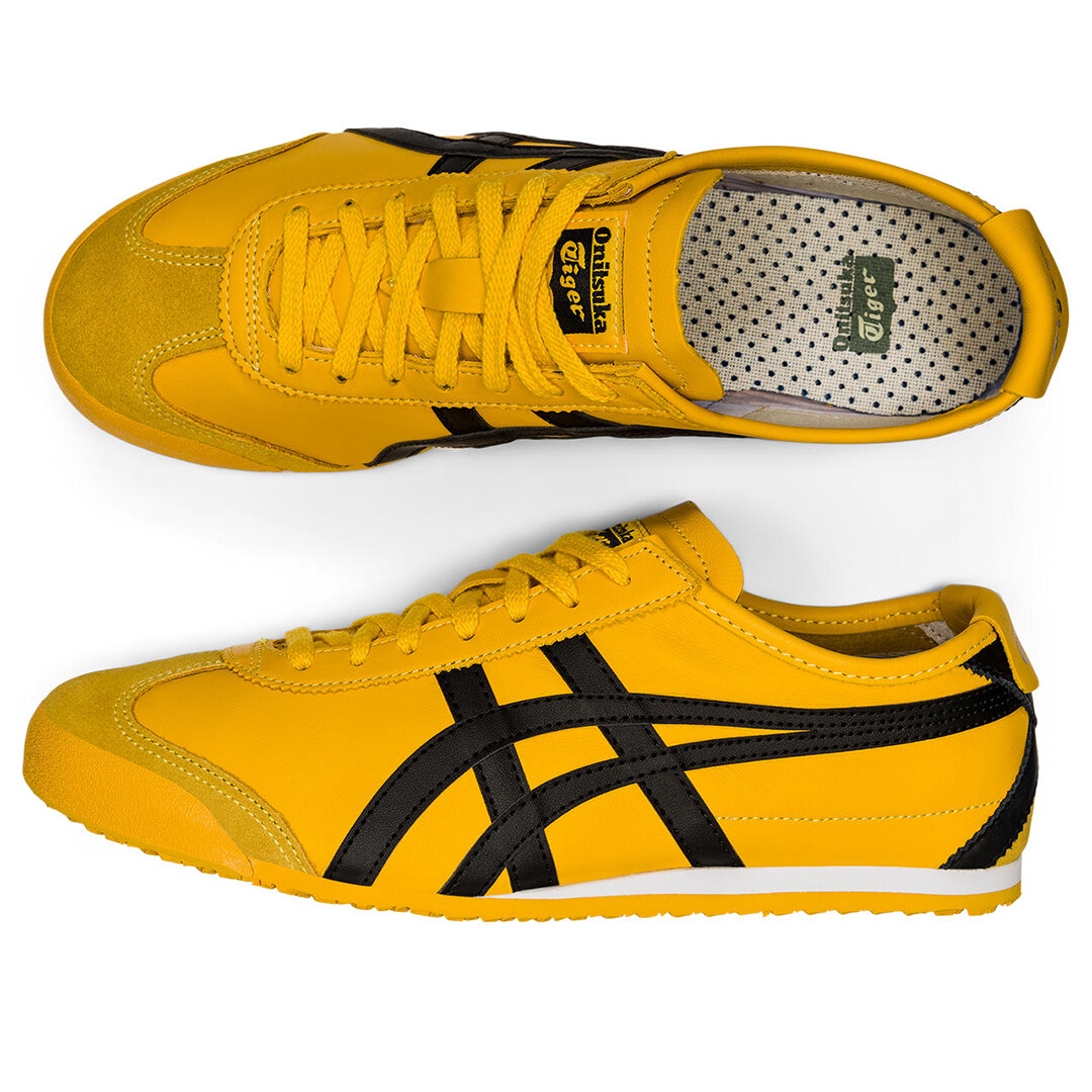Onitsuka Tiger Mexico 66 Yellow Black Shoes New Without Box 1183C102-751