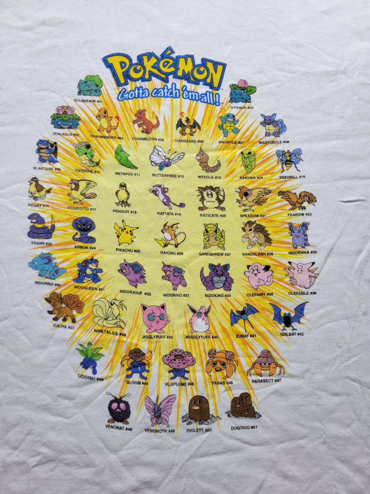 Vintage Pokemon Nintendo T-Shirt Size Youth Medium