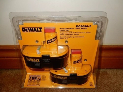 2 Pack Dewalt OEM DC9096-2 18V XRP 2.4 Ah Battery New In Pack Tool Batteries USA