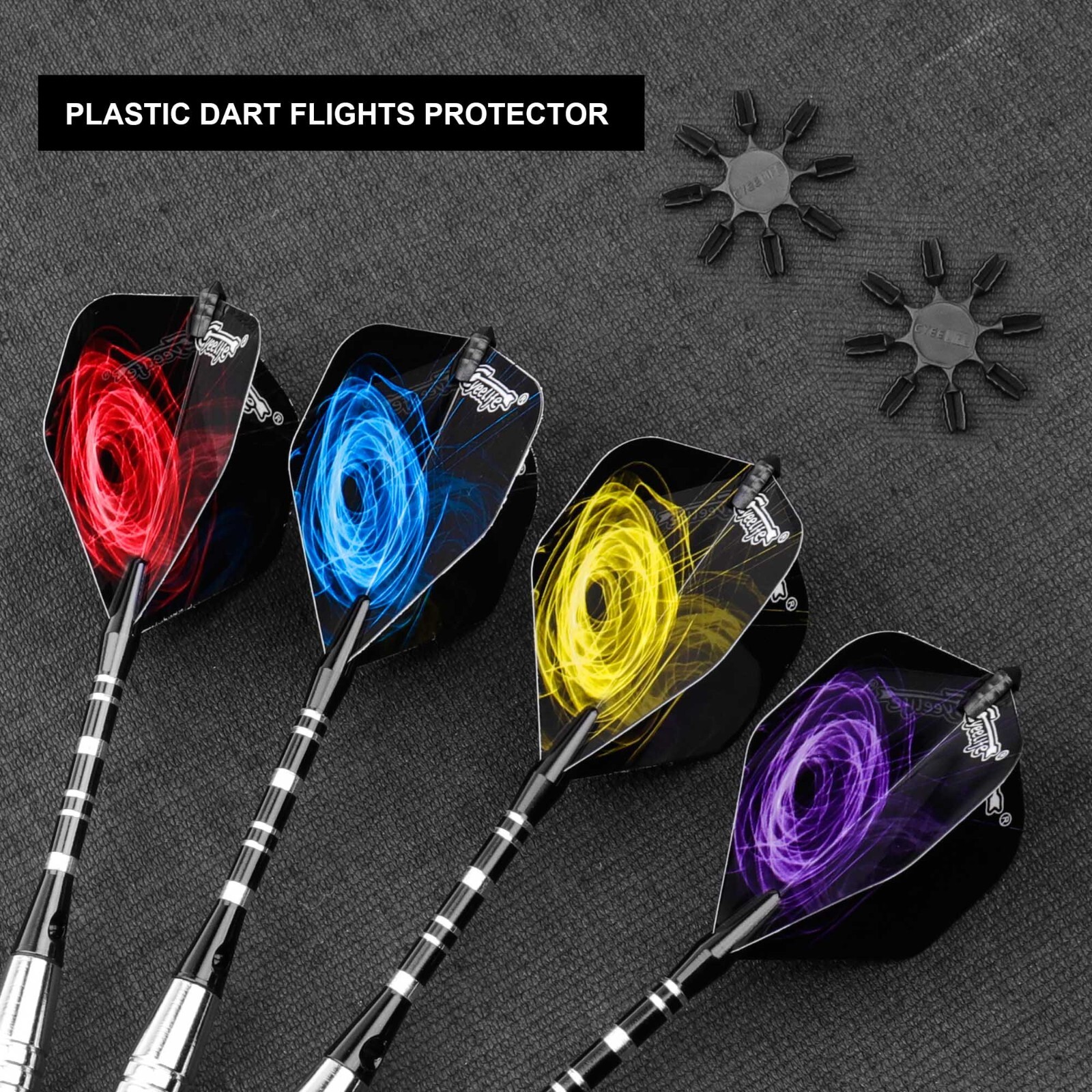 CyeeLife 17g Soft tip darts +100Tips+16Flights+12Alu shafts+Tool+Protectors