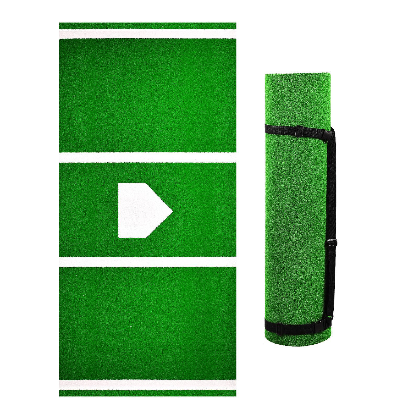 10' X 4' Synthetic Turf Baseball Softball Batting Cage Practice Hitting Rug Mat
