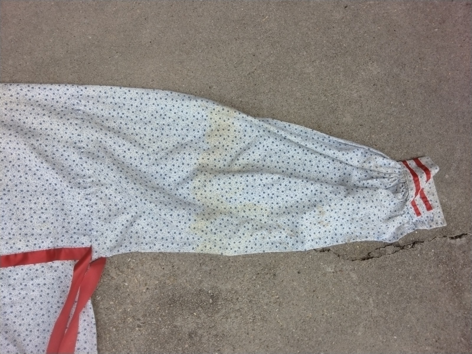 Native American Indian Ceremonial Ribbon White Traditional Dance Shirt Men 2XL