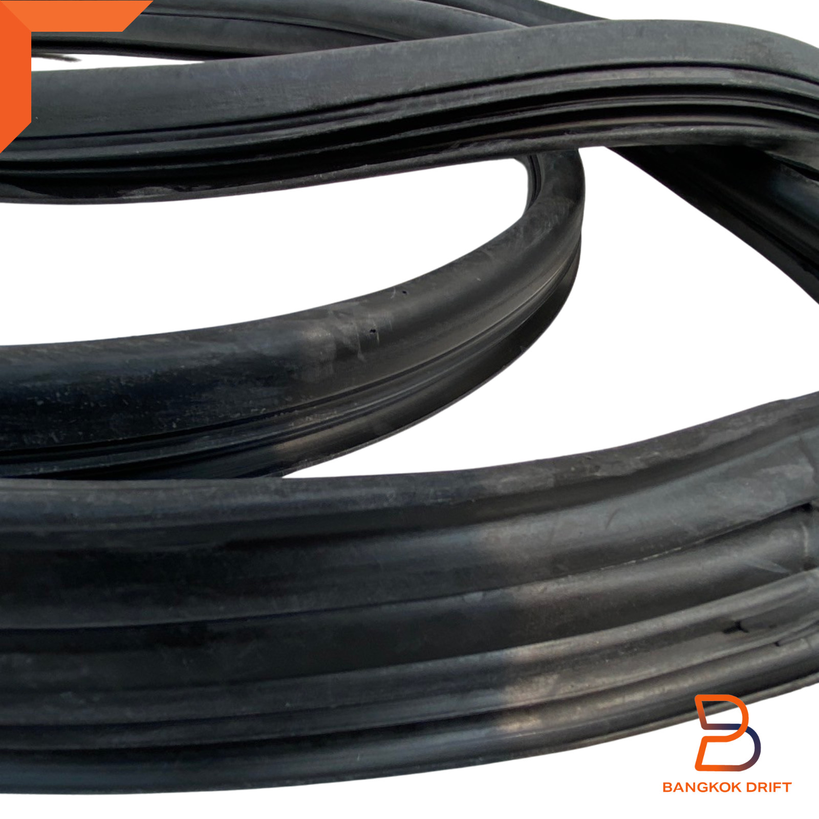 Front Window Gasket Rubber Seal Fit Toyota Pickup 89-96 w/ Moulding Slot Chrome