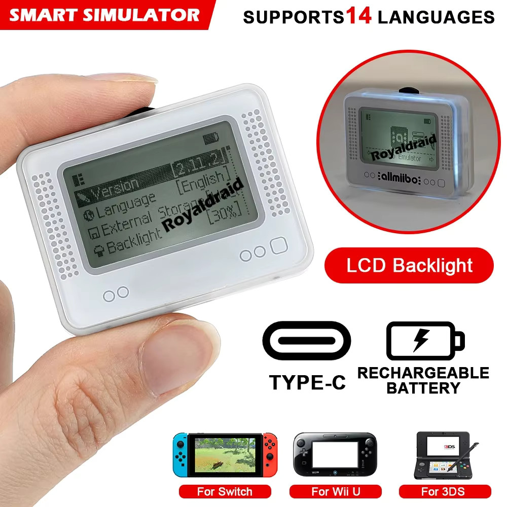 For Allmiibo Chargeable Intelligent Simulator Emulator Bluetooth-Compatible Univ