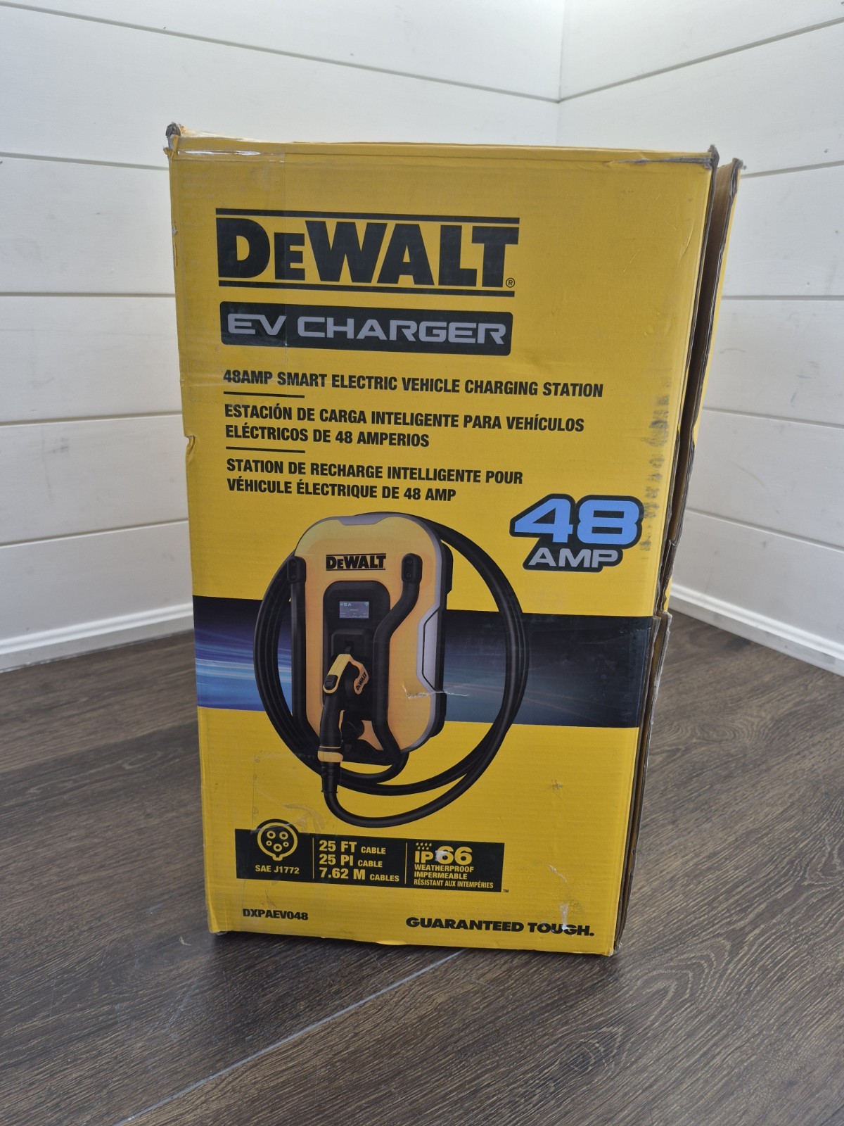 DEWALT Level-2 Wall Mounted Electric Vehicle EV Charger up to 48 Amps New