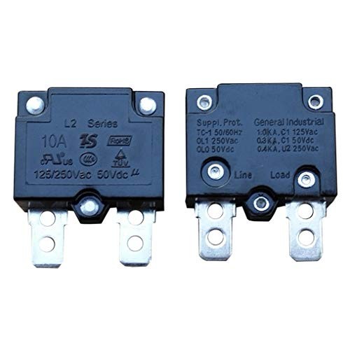 2Pcs 10A 125/250Vac 50Vdc Automatic Reset Relay Fuse Therma Switch Circuit