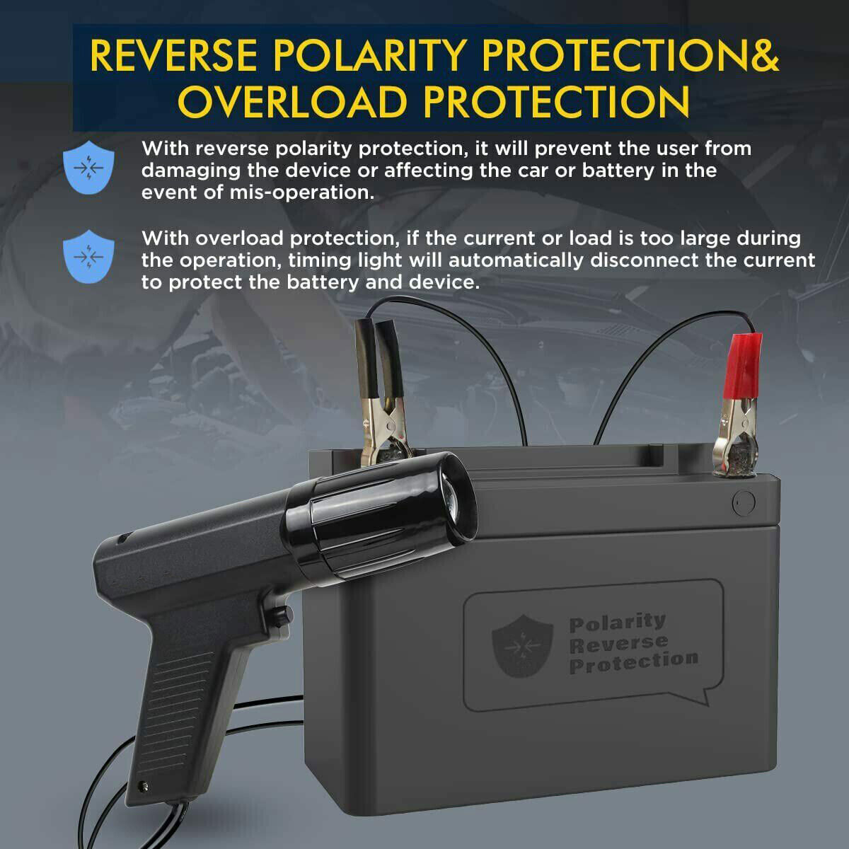 Car Motorcycle 12V Petrol Engine Ignition Inductive Timing Light Strobe Lamp Gun